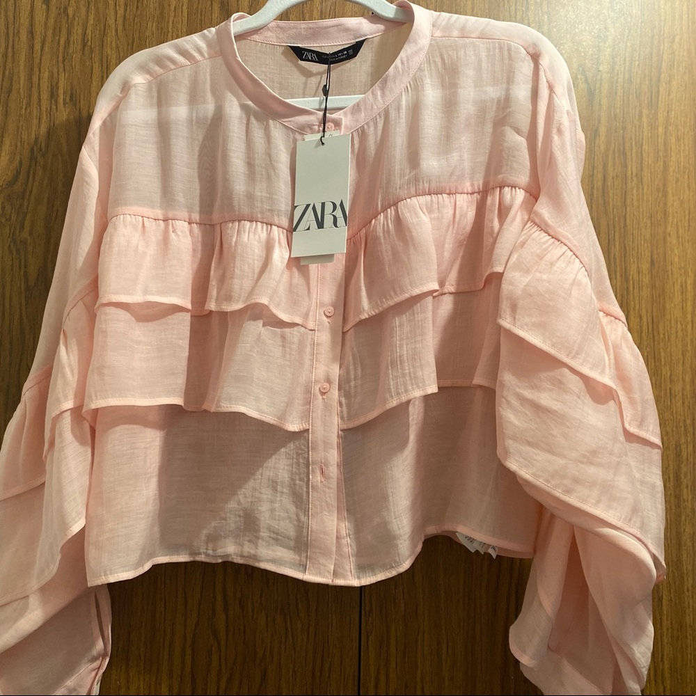 Zara pink top